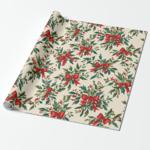 Presente Papel de Natal tradicional/clássico