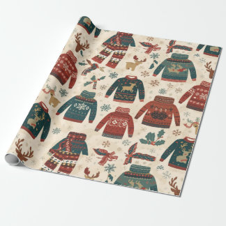 Presente Papel de Natal tradicional/clássico