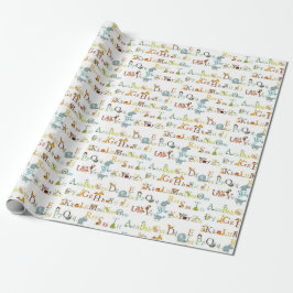 Presente Papel de ondulação - Alfabeto