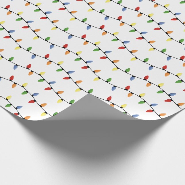 Presente Papel de ondulação das luzes de natal festivas (Ponta)