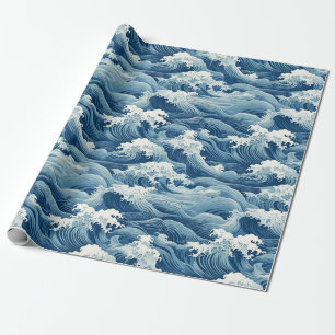 Presente Papel de ondulação das ondas do oceano