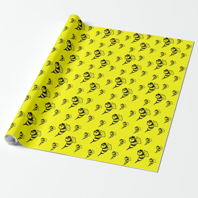 Presente Papel de ondulação de abelha (Desenrolado)
