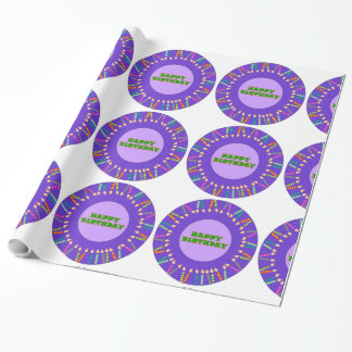 Presente Papel de ondulação de aniversário