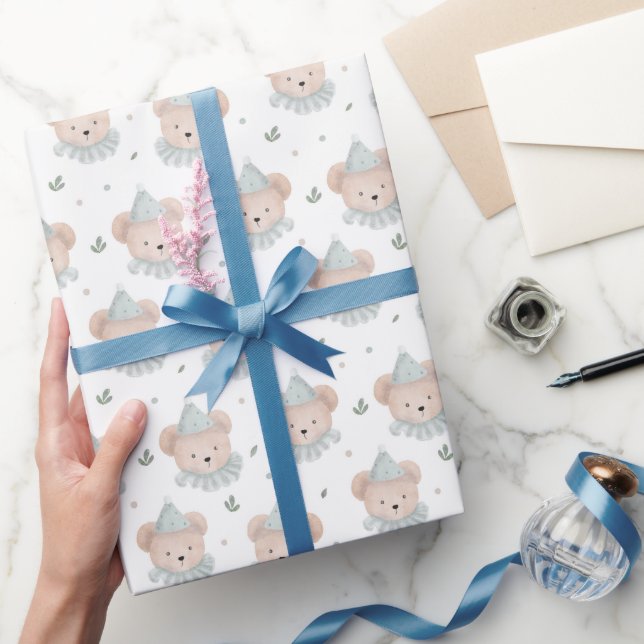 Presente Papel de ondulação de aniversário do Urso de Teddy (Presentear)