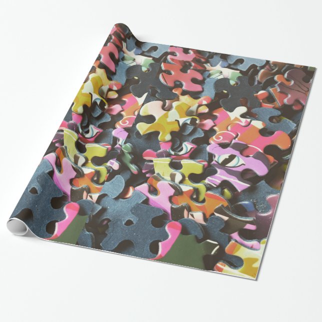 Presente Papel de ondulação de aniversário para peças de qu (Desenrolado)