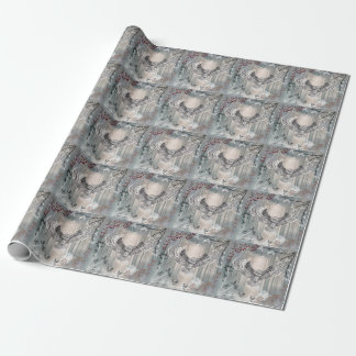 Presente Papel de ondulação de coruja voadora