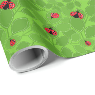Presente Papel de ondulação de Design de Ladybug