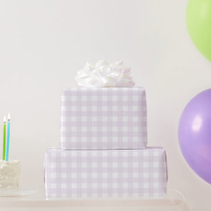 Presente Papel de ondulação de Gingham púrpura