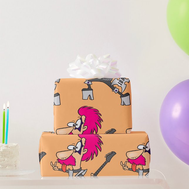 Presente Papel de ondulação do Impersonador Rocker Rock Sta (Criador carregado)