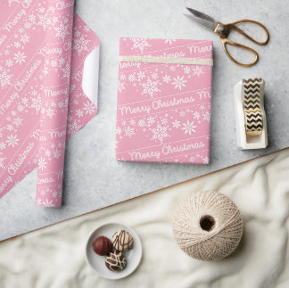 Presente Papel de ondulação dos Flocos de neve de Natal