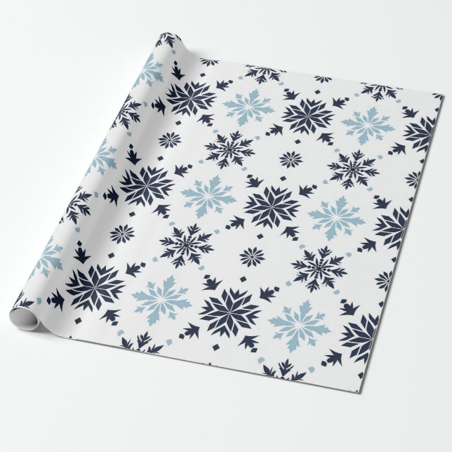 Presente Papel de ondulação em flocos de neve (Desenrolado)