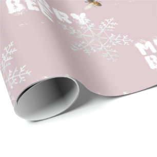 Presente Papel de ondulação em flocos de neve com sono de