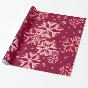 Presente Papel de ondulação em flocos de neve de Natal