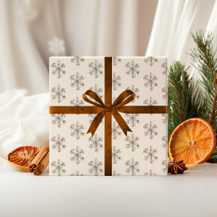 Presente Papel de ondulação em flocos de neve de Natal Qu