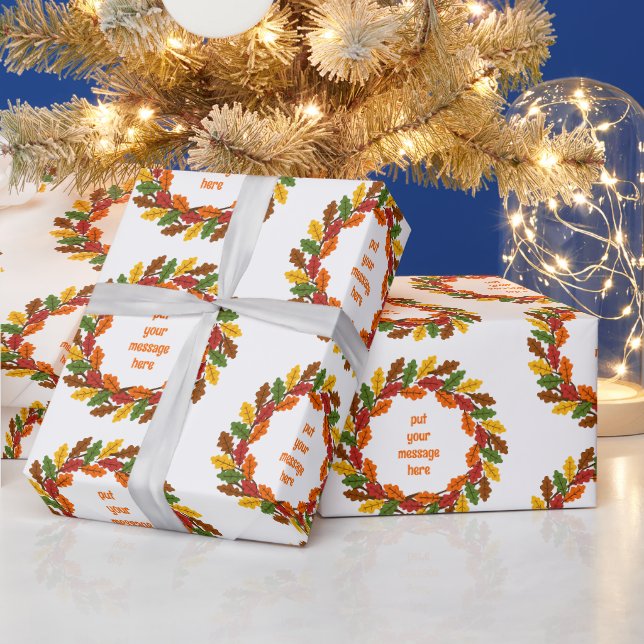 Presente Papel de ondulação Fall Wreath (Feriados)