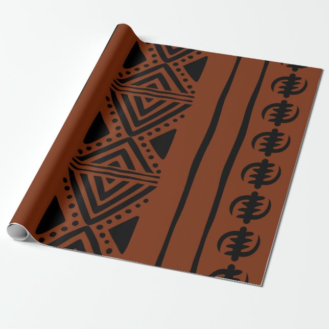 Presente Papel de ondulação inspirado no algodão africano (Desenrolado)