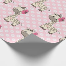Papel de ondulação para a menina Girafa