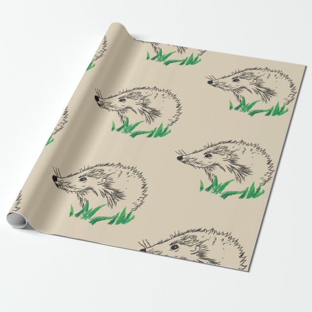 Presente Papel de ondulação para desenho de porcas (Desenrolado)