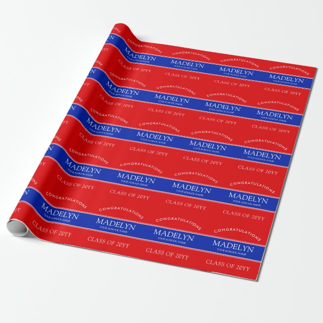 Presente Papel de ondulação personalizado para gradação de  (Desenrolado)