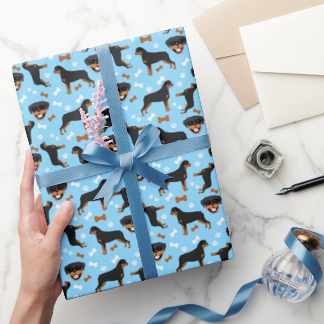 Presente Papel de ondulação rottweiler para cães de corte r (Presentear)