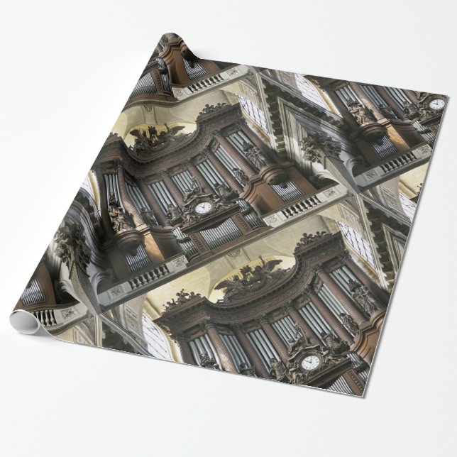 Presente Papel de órgão da tubulação de Sulpice da rua (Desenrolado)