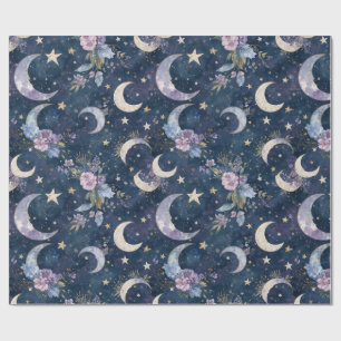 Presente Papel de Parede Celestial Jardim ao Luar Aquarel