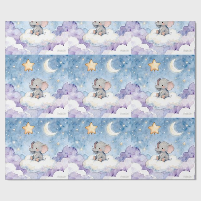 Presente Papel de parede com padrão de repetição de estrela (Aberto)
