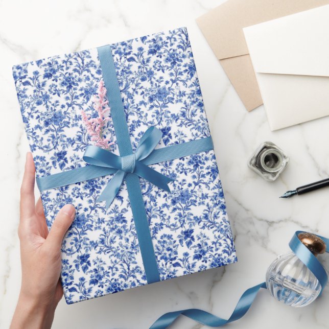 Presente Papel de parede Toile Jardim Azul (Presentear)