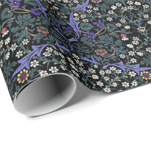 Presente Papel de parede vitoriano William Morris Blackthor (Ponta do rolo)