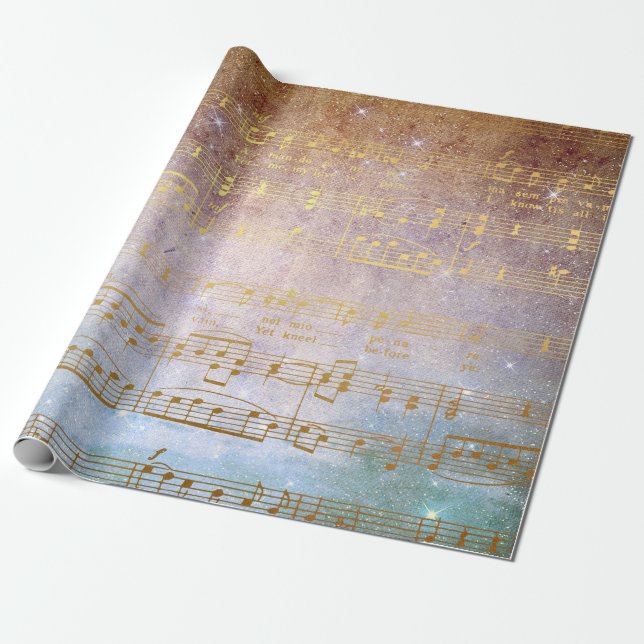 Presente Papel de quebra- cabeça de música de música de mús (Desenrolado)