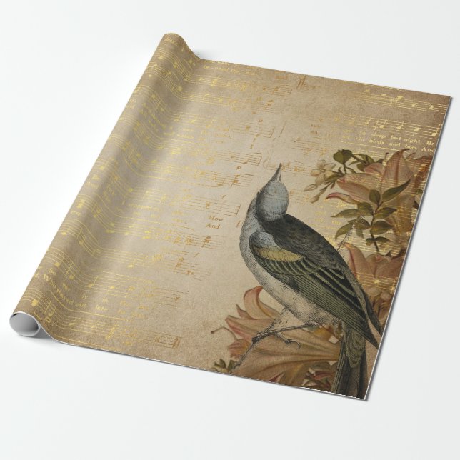 Presente Papel de quebra- cabeça de música de música de mús (Desenrolado)