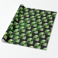 Papel de quebra de Alienígena verde