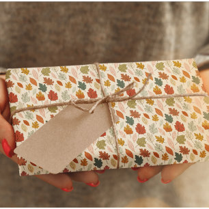 Presente Papel De Quebra De Folhas - Enrolamento De Present
