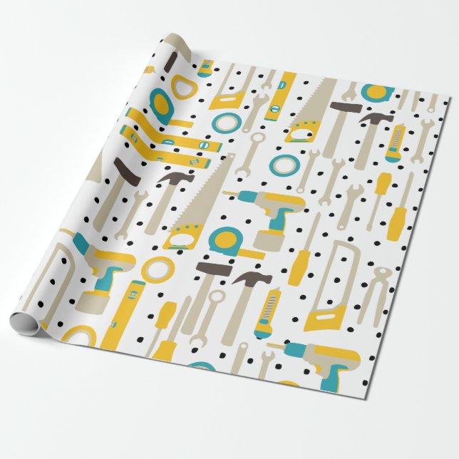 Presente Papel de quebra de hardware e ferramentas de const (Desenrolado)