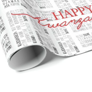 Presente Papel De Quebra De Kwanzaa Moderno E Feliz