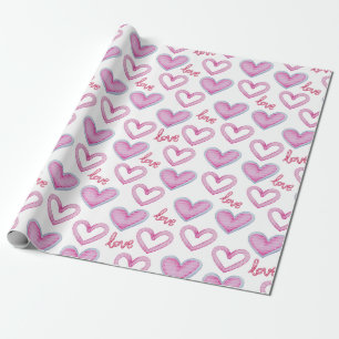 Presente Papel de quebra de padrão cardíaco