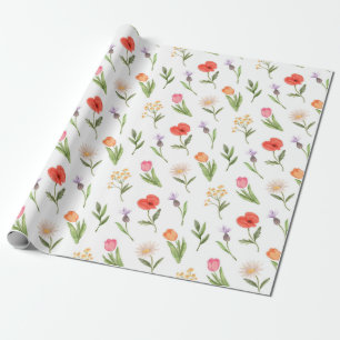 Presente Papel de quebra de padrão floral
