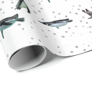 Presente Papel de quebra de pinguins (escolha a cor)
