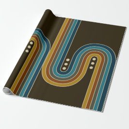 Presente Papel de quebra em pontos triplos - marrom