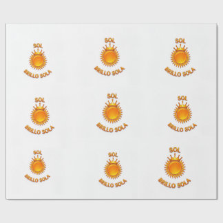 Presente Papel de Regalo con Logo Sol Brillo Sola | Envolto