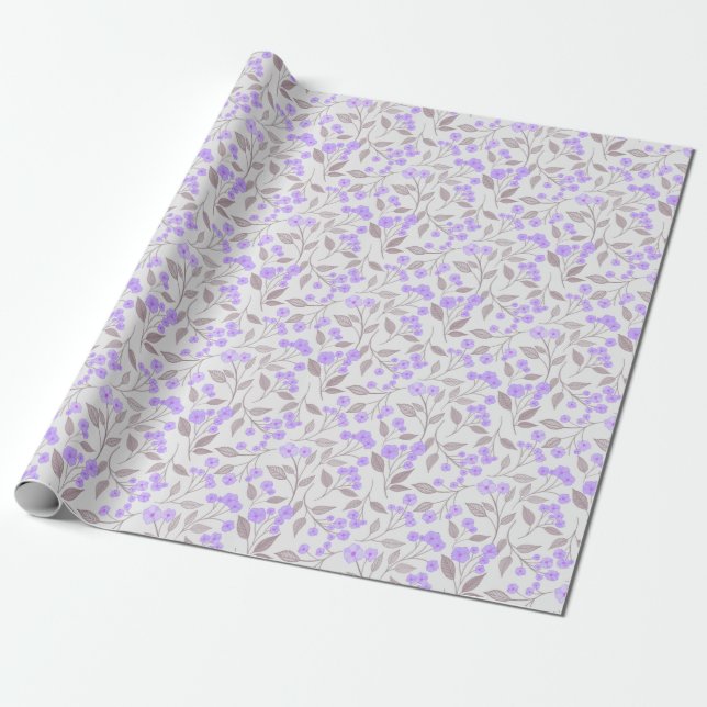 Presente Papel de regalo floral  (Desenrolado)