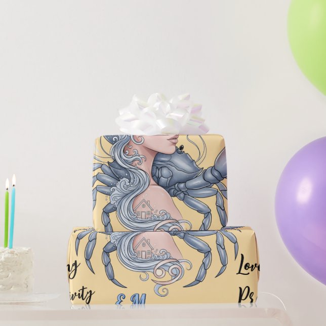 Presente Papel de regalo Lady Cáncer – Envuelve con energía (Presentes para festas)