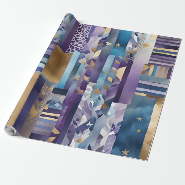 Presente papel de revestimento de manta de retalhos (Desenrolado)