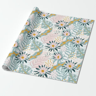 Presente Papel de revestimento de padrão floral