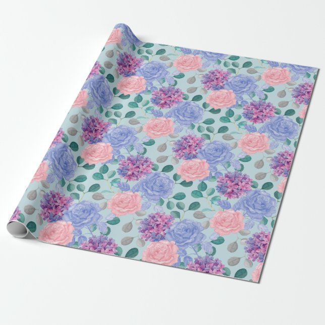Presente Papel de revestimento de padrão floral (Desenrolado)