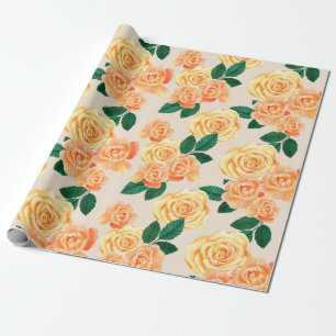 Presente Papel de revestimento de padrão floral