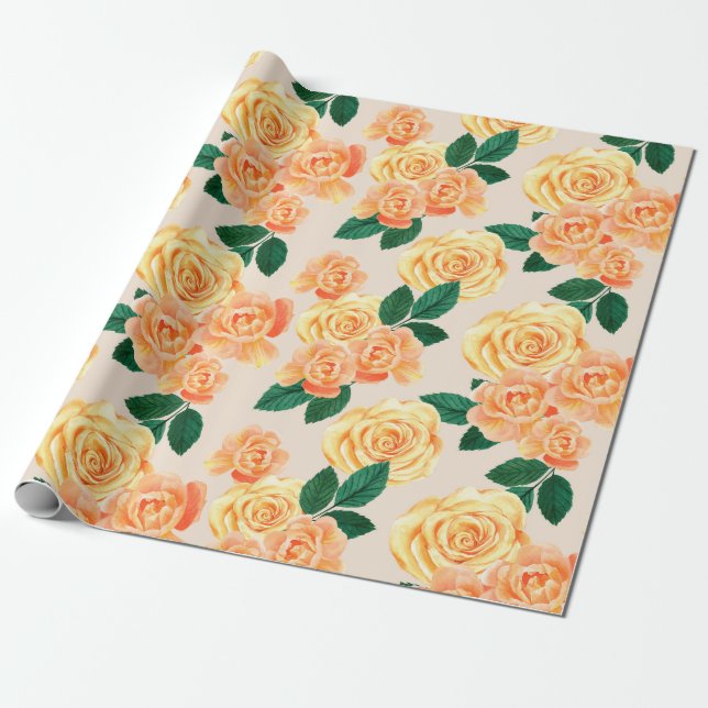 Presente Papel de revestimento de padrão floral (Desenrolado)