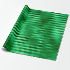 Presente Papel de Seda com Listras Verdes