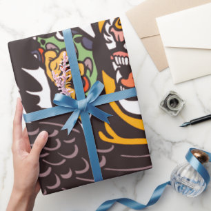 PRESENTE PAPEL DE TRABALHO TIGER E ARTE DE DRAGÃO