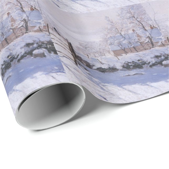 Presente Papel De Vestir De Natal Claude Monet O Mágico (Ponta do rolo)